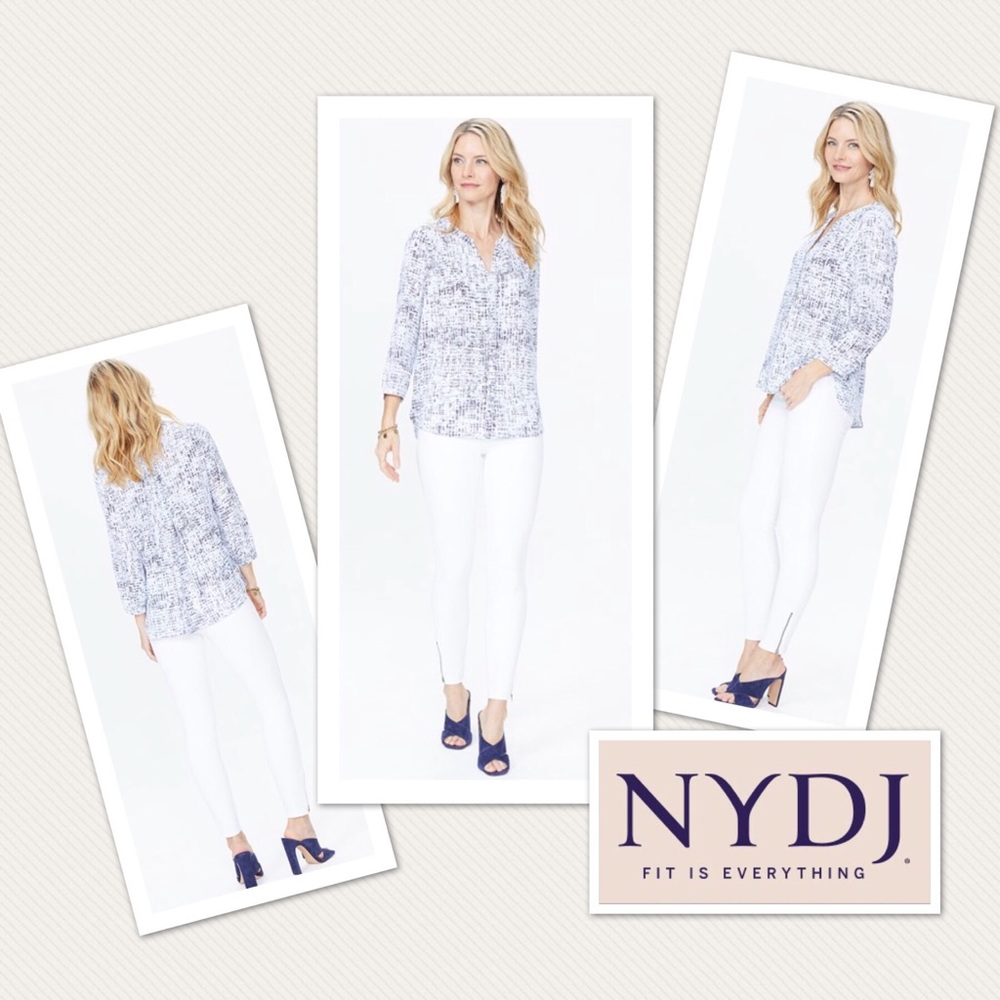NYDJ Pintuck blouse